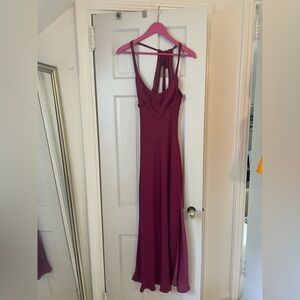 free people maroon dress